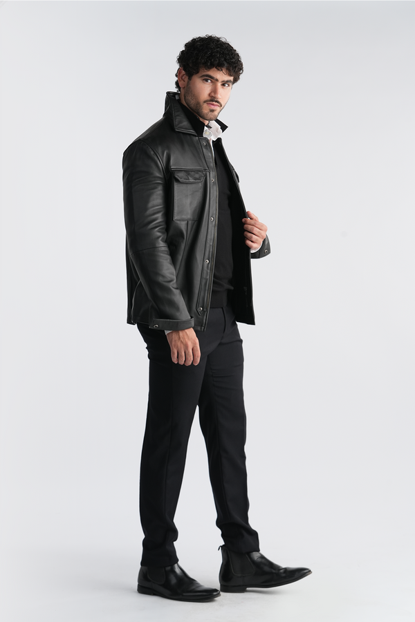 Leather Jacket - Black
