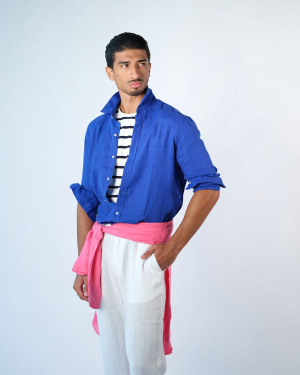 Linen Shirt - Blue